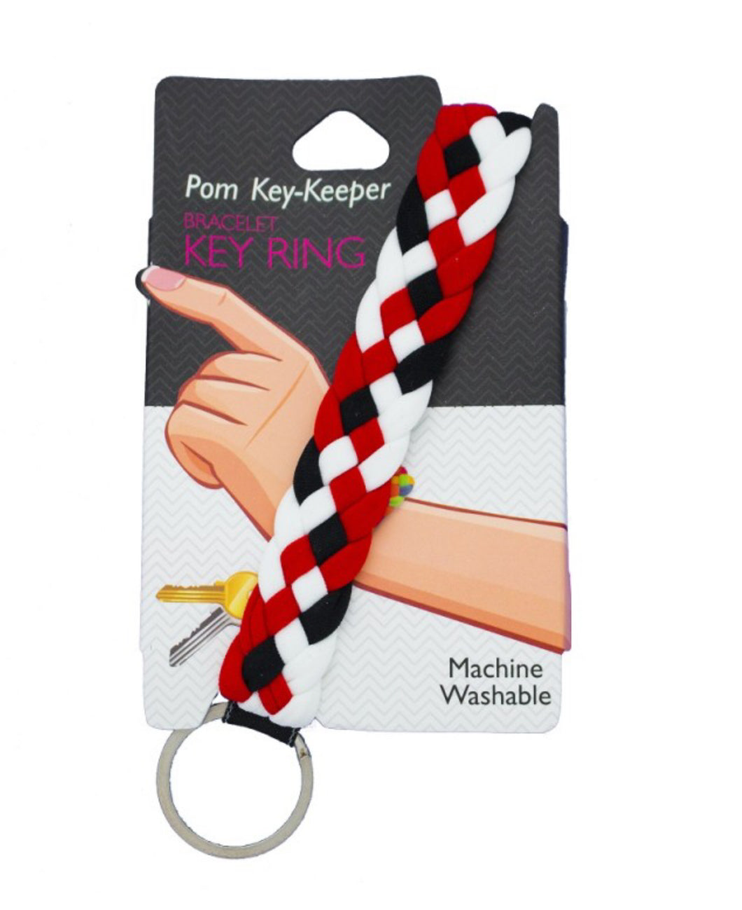 Pom Key Keeper Red/Black/White