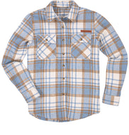 Shacket blue plaid