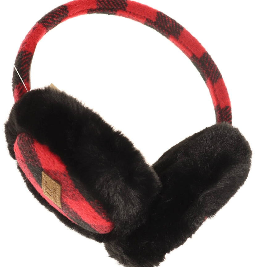 Buffalo check cc earmuff