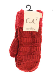 CC Kids Fuzzy lined mittens