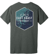 Topwater Nautical Fishing map tee