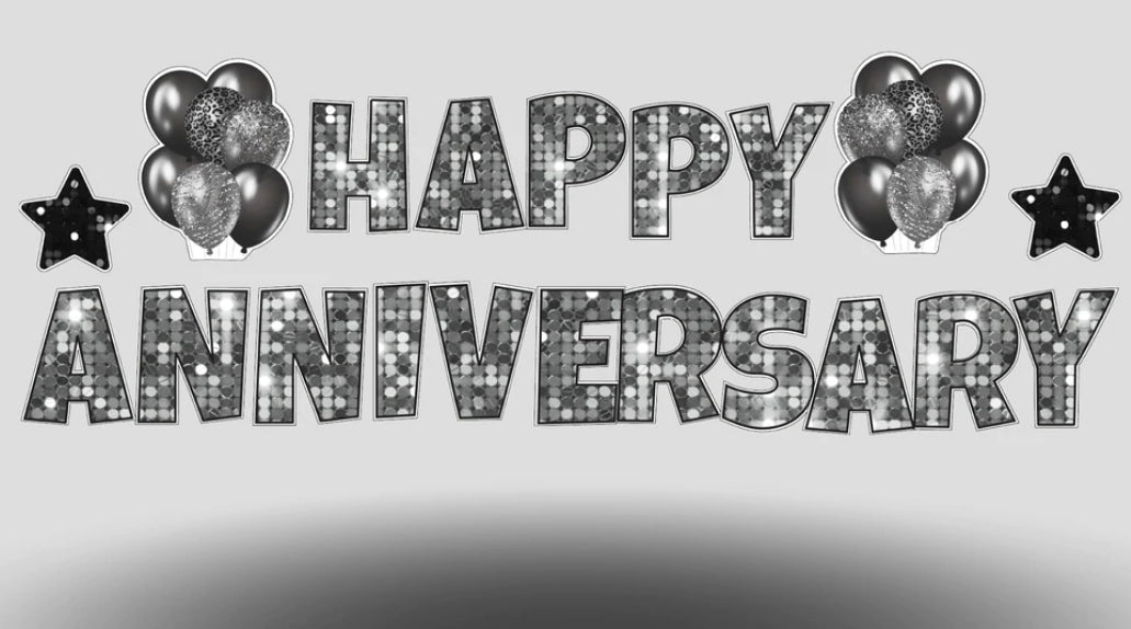 Happy Anniversary Lawn Sign Rental