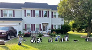 Over the Hill Crows Lawn Sign Rental