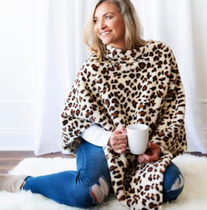 Faux Fur Poncho