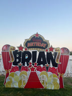 Theatrical Birthday Lawn Sign Rental