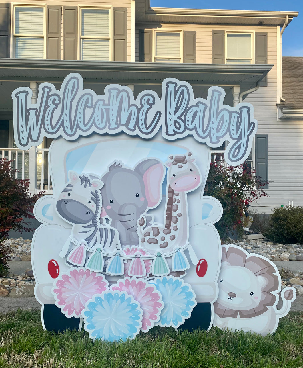 Welcome Baby Lawn Sign Rental