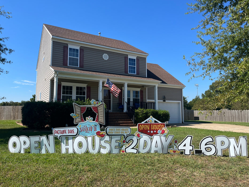 Open House Lawn Sign Rental