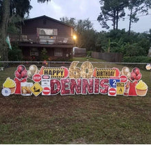 Load image into Gallery viewer, Over the hill Birthday Lawn Sign Rental
