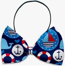 Load image into Gallery viewer, Anchors away bow tie
