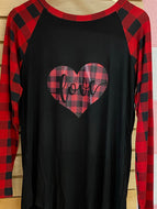 Buffalo check love top