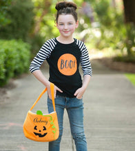 Load image into Gallery viewer, Plush Pumpkin Trick or Treat Buckets
