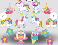 Unicorn Theme Lawn Sign Rental
