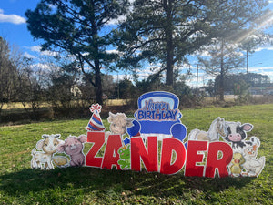 Little Blue Truck & Friends Lawn Sign Rental